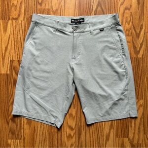 Travis Mathew Men's Gray Flat Front Chino Shorts. Sz 34, 10.5 Inseam